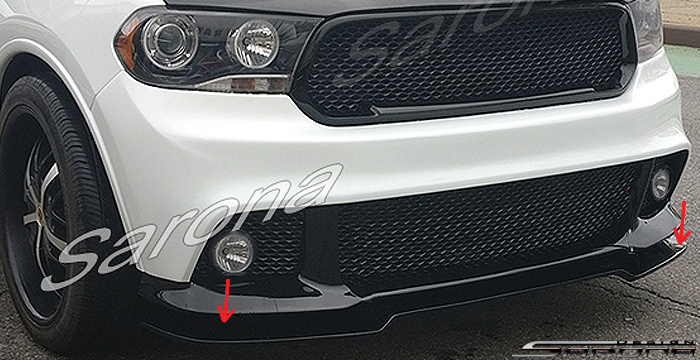 Custom Dodge Durango  SUV/SAV/Crossover Front Add-on Lip (2011 - 2019) - $490.00 (Part #DG-021-FA)